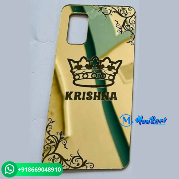 King Symbol Golden Panel Mobile Cover