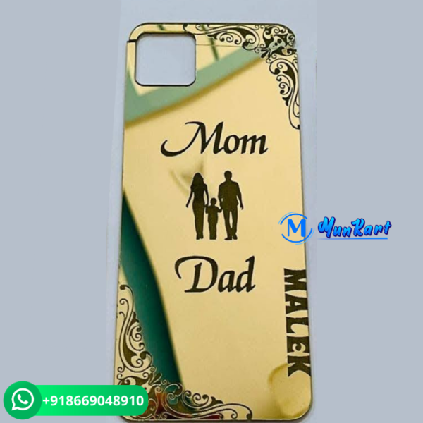 Mom and Dad Name Golden Mobile cover