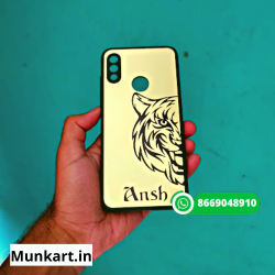 Tiger Face With Name Golden Mobile cover
