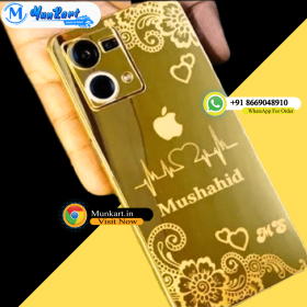 Trending Customize Golden Glass Mobile Cover