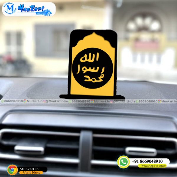 muhare nabuwat Acrylic Car Stand in Golden Black