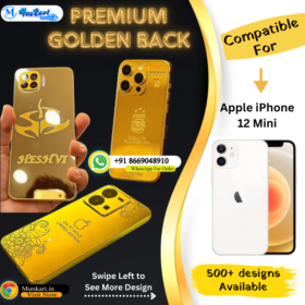 Apple iPhone 12 Mini Luxury Golden Panel Mobile Cover