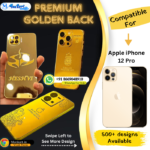 Apple iPhone 12 Pro Luxury Golden Mobile Plate