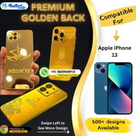 Apple iPhone 13 Luxury Golden Panel Mobile Cover