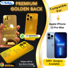 Apple iPhone 13 Pro Max Luxury Golden Mobile Plate