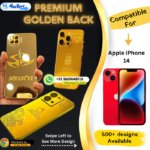 Apple iPhone 14 Luxury Golden Panel Mobile Cover