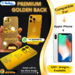 Apple iPhone X Luxury Golden Panel Mobile Cover