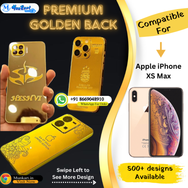 Apple iPhone XS Max Luxury Golden Panel Mobile Cover