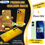 Poco C65 Luxury Golden Panel Mobile Cover