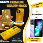 Poco M6 5G Luxury Golden Mobile Plate