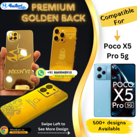 Poco X5 Pro 5G Luxury Golden Mobile Back Plate