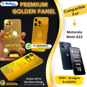 Motorola Moto G13 Luxury Golden Mobile Back Plate