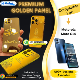 Motorola Moto G14 Luxury Golden Mobile Back Plate
