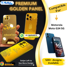 Motorola Moto G34 5G Golden Mobile Panel Cover