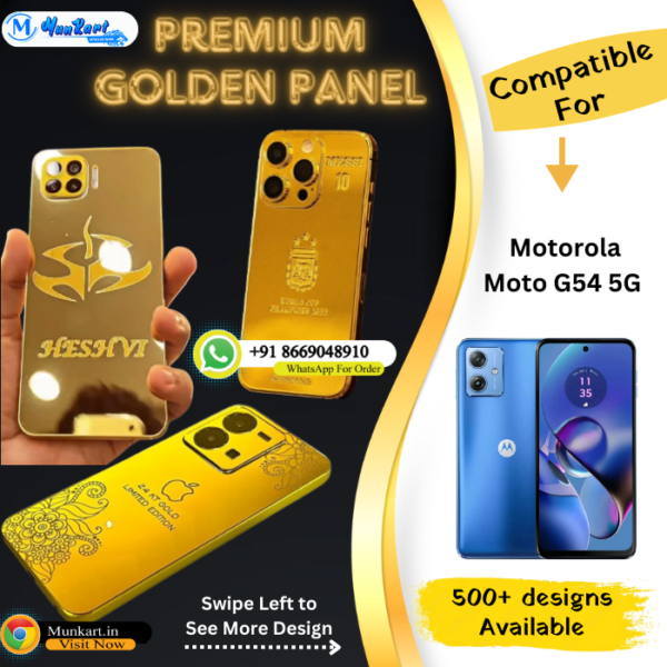 Motorola Moto G54 5G Golden Mobile Panel Cover