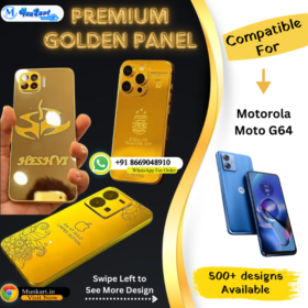 Motorola Moto G64 Luxury Golden Mobile Back Plate