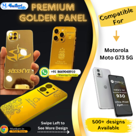 Motorola Moto G73 5G Full Golden Back Plate Cover