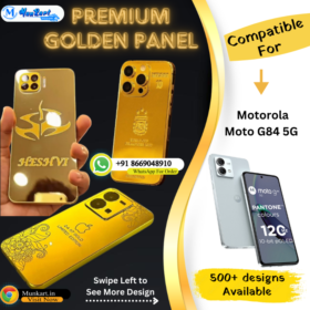 Motorola Moto G84 5G Golden Mobile Panel Cover
