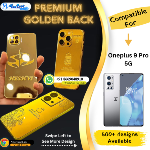 Oneplus 9 Pro 5G Golden Panel Mobile Cover