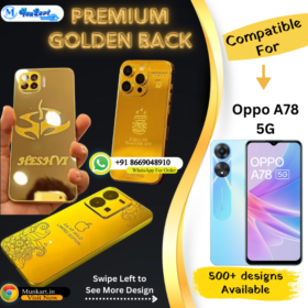 Oppo A78 5G Golden Mobile Back Cover