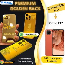 Oppo F17 Golden Mobile Back Cover