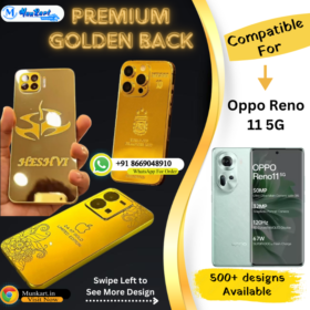 Oppo Reno 11 5G Golden Mobile Back Cover