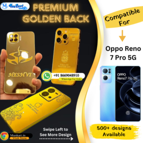 Oppo Reno 7 Pro 5G Golden Mobile Back Cover