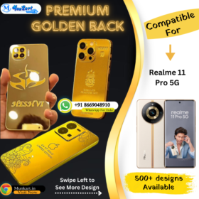 Realme 11 Pro 5G Luxury Golden Plate Cover