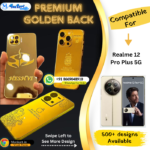 Realme 12 Pro Plus 5G Luxury Golden Plate Cover