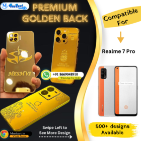 Realme 7 Pro Golden Mobile Glass Plate Cover
