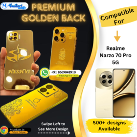 Realme Narzo 70 Pro 5G Luxury Golden Mobile Back Plate