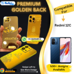 Redmi 12C Golden Panel Mobile Back Cover