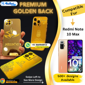 Redmi Note 10 Max Golden Panel Mobile Back Cover
