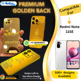 Redmi Note 11SE Golden Panel Mobile Back Cover