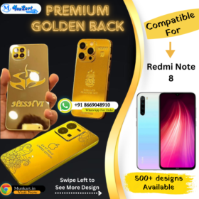 Redmi Note 8 Golden Panel Mobile Back Cover