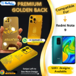 Redmi Note 9 Golden Panel Mobile Back Cover