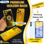 Samsung Galaxy A15 5G Luxury Golden Plate