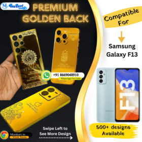 Samsung Galaxy F13 Luxury Golden Panel Mobile Cover