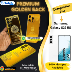 Samsung Galaxy S22 5G Luxury Golden Panel Mobile Cover
