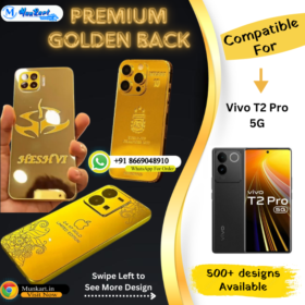 Vivo T2 Pro 5G Golden Mobile Back Cover