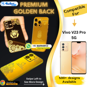 Vivo V23 Pro 5G Golden Mobile Back Cover