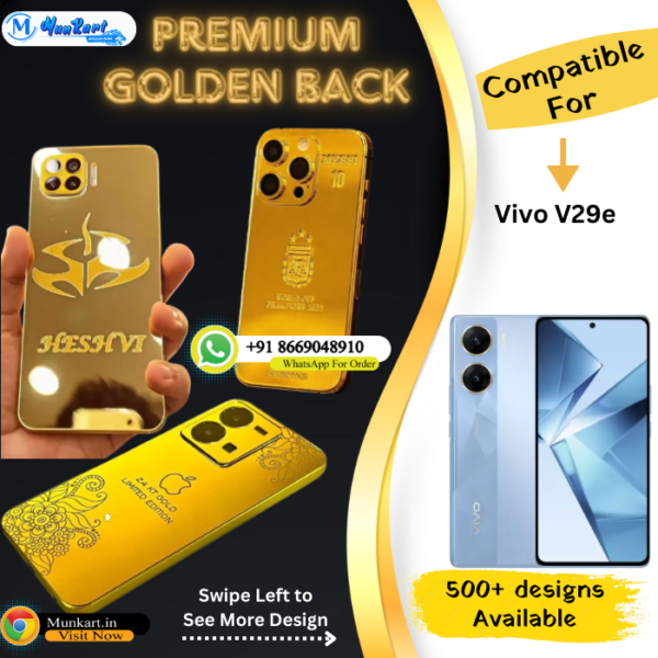 Vivo V29e Golden Mobile Back Cover