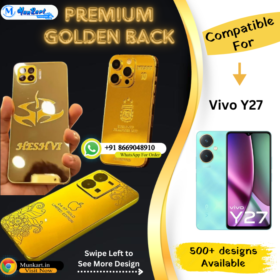 Vivo Y27 Golden Mobile Back Cover