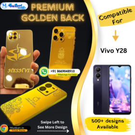 Vivo Y28 Golden Mobile Back Cover