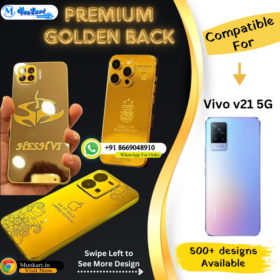 Vivo v21 5G Golden Mobile Back Cover