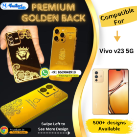 Vivo V23 5G Golden Mobile Back Cover