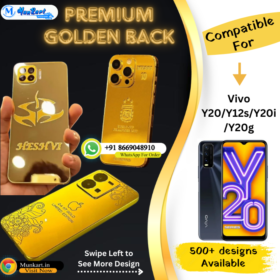 Vivo Y20 Golden Mobile Back Cover