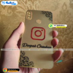 Instagram Logo With Name Golden Back Panel