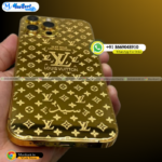 Louis Vuitton Theme Golden Panel with Name