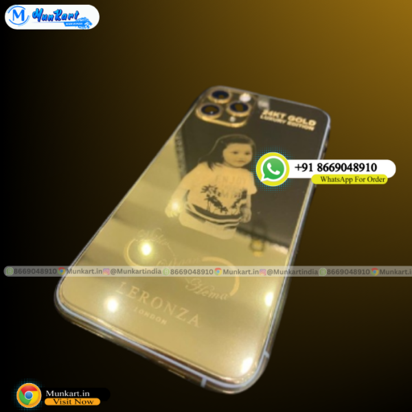 Customize Photo Luxury Golden Mobile Panel